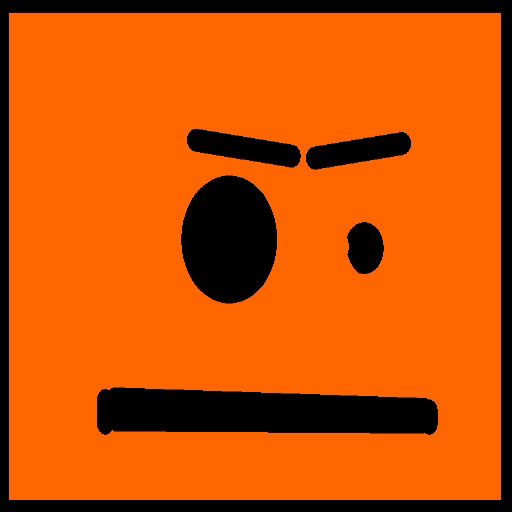 Camerons Orange Face Character